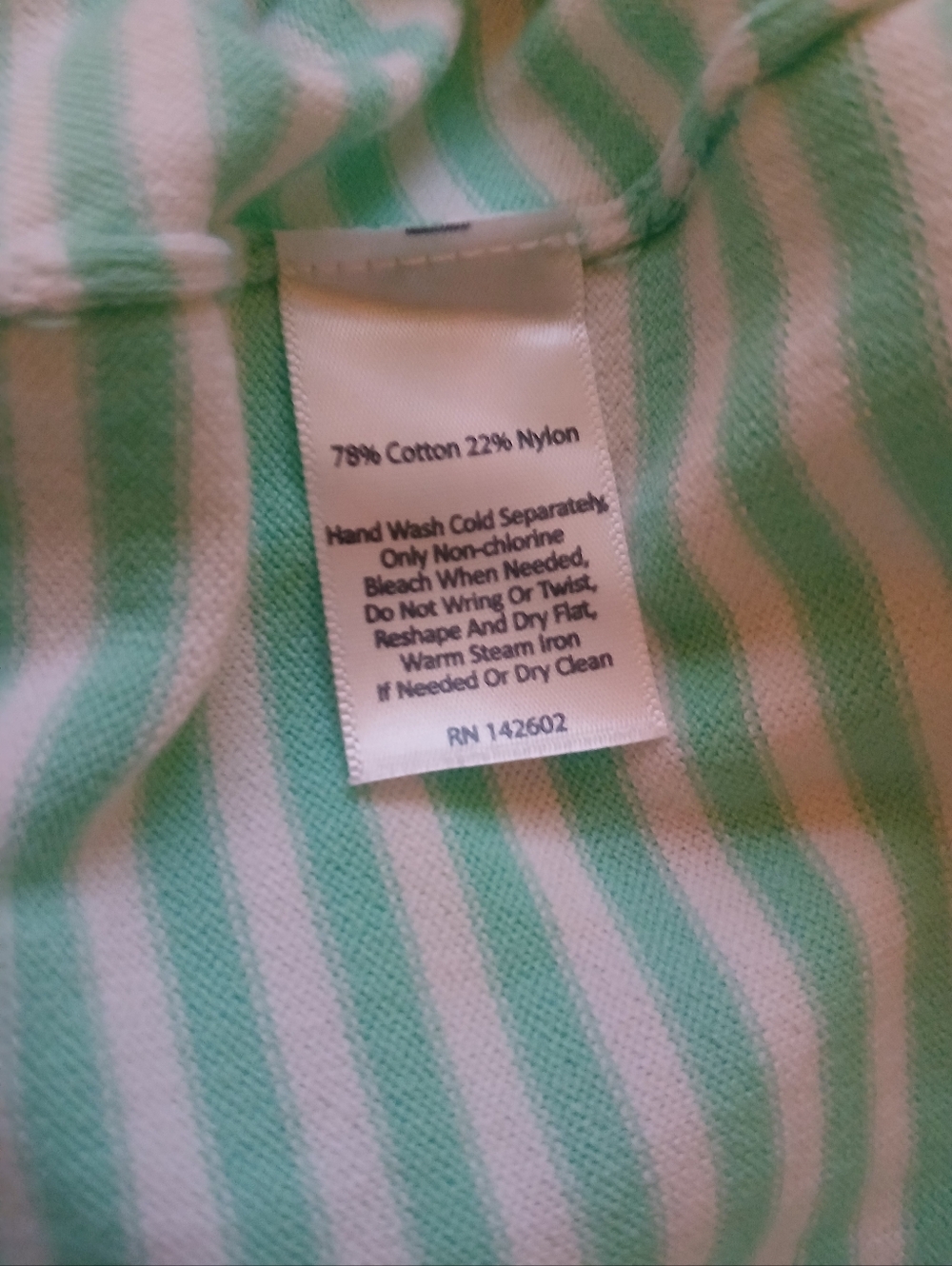 Sail to Sable Mint, Pink and White Striped Knit Dress Size M - Picture 5 of 9